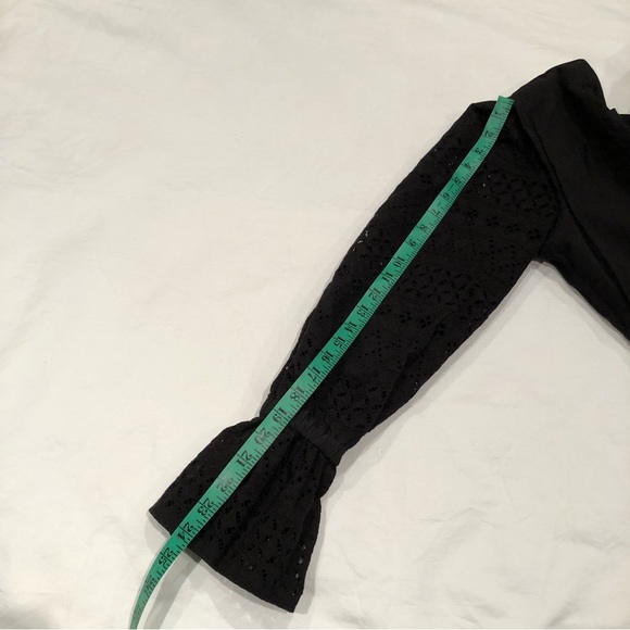 Iris and Ink black Eyelets Cotton Sun Dress Size US 8 - Picture 14 of 14